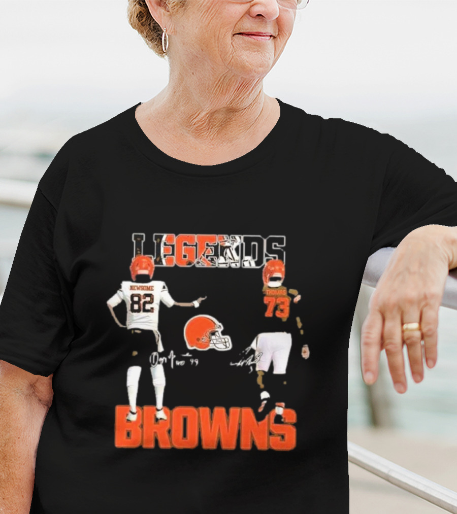 Cleveland Browns Legends Newsome Thomas 82 73 T-Shirt