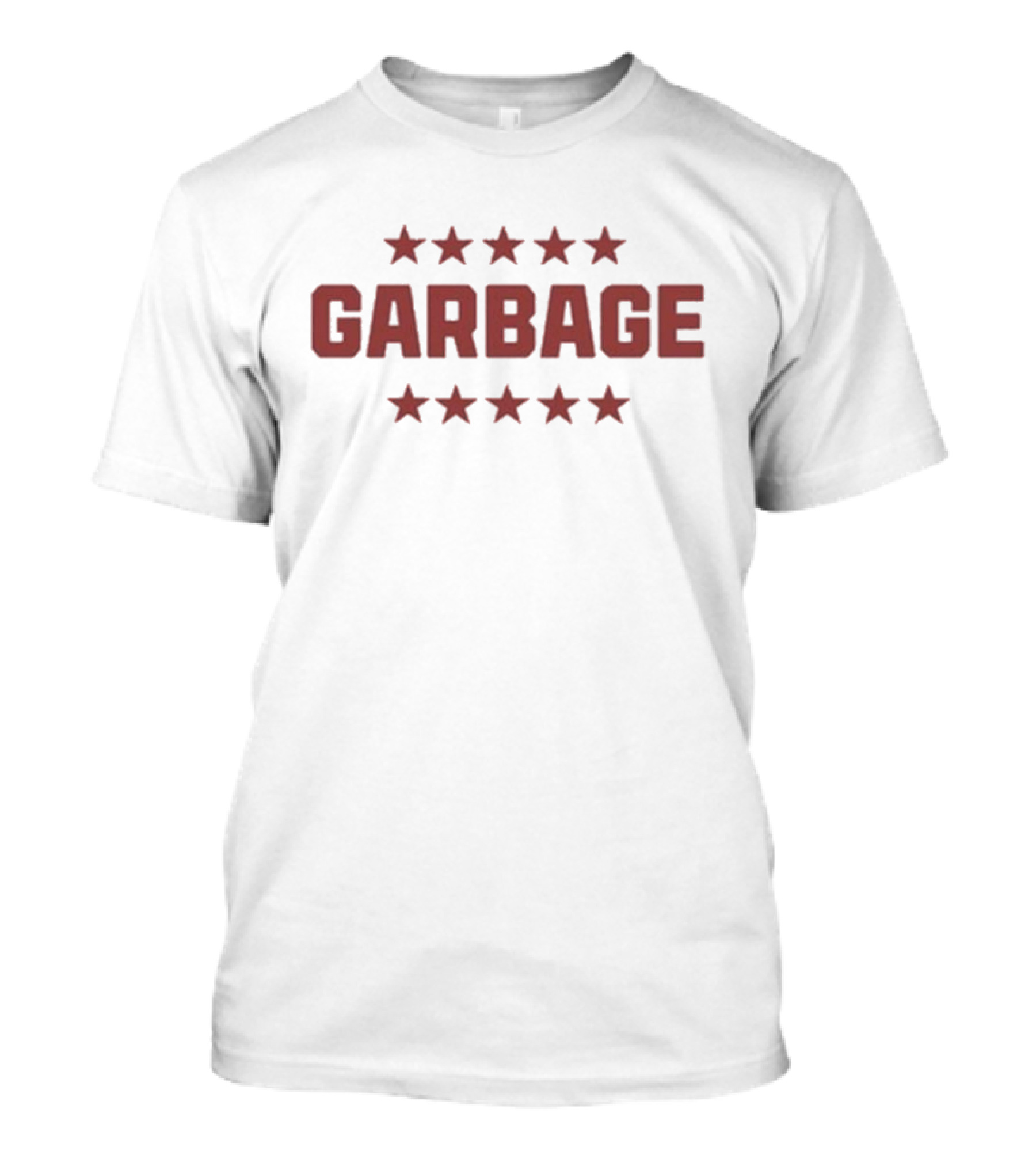 Chad Garbage Star Pattern Emblem T-Shirt