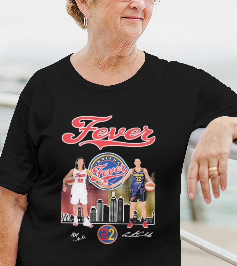 Indiana Fever Legends 22 Stephanie White Caitlin Clark T-Shirt