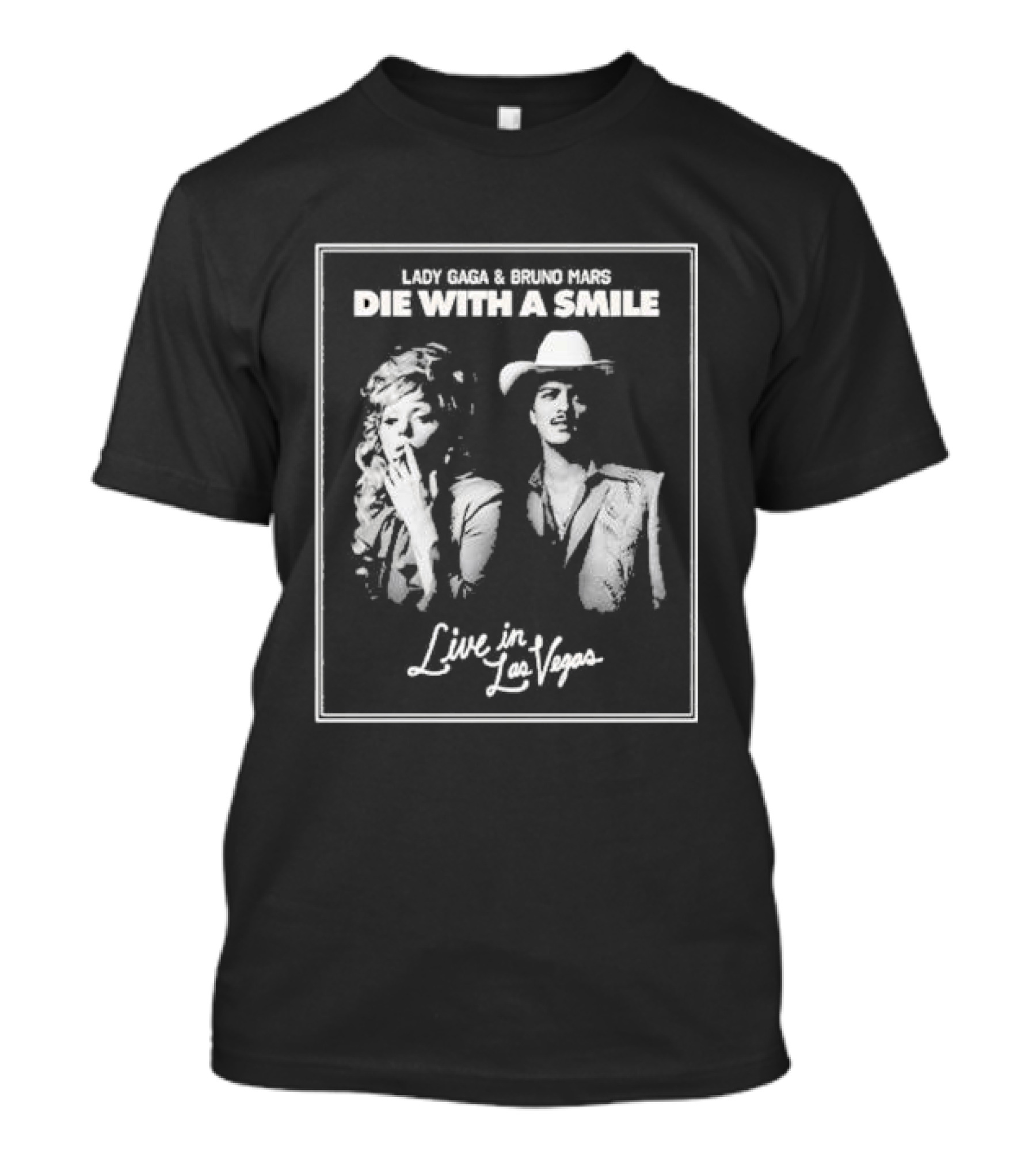Lady Gaga And Bruno Mars Die With A Smile Live In Las Vegas T-Shirt