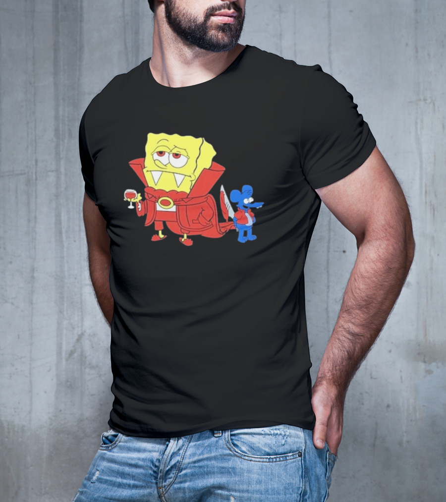 Double’S Bobsferatu SpongeBob Vampire Simpsons Möbius T-Shirt