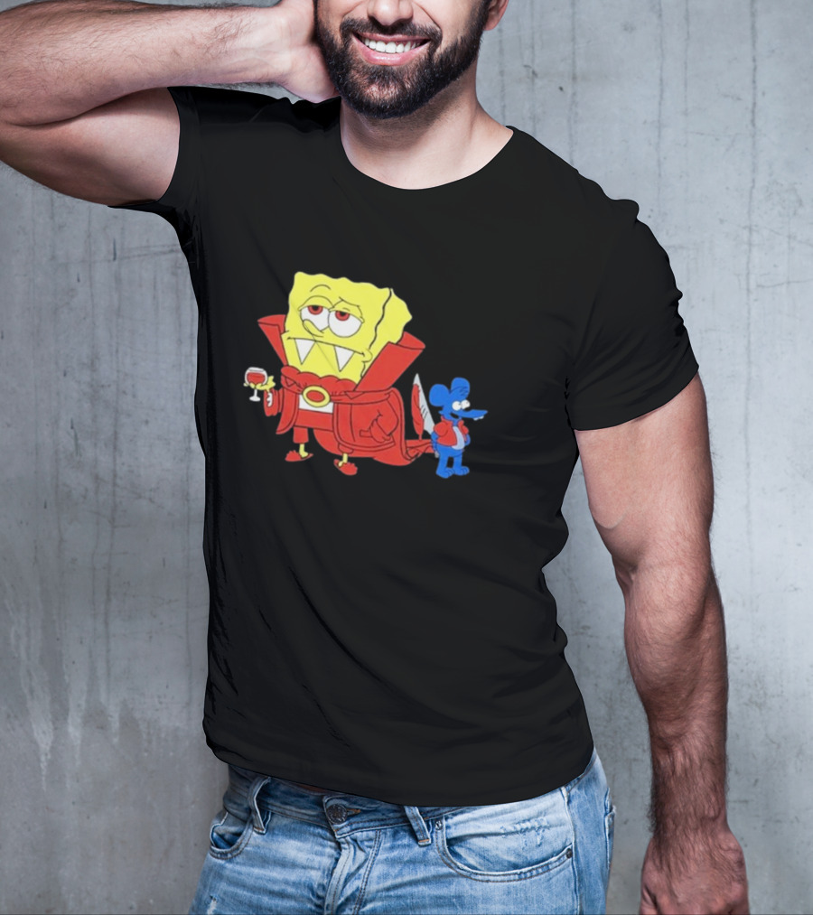 Double’S Bobsferatu SpongeBob Vampire Simpsons Möbius T-Shirt