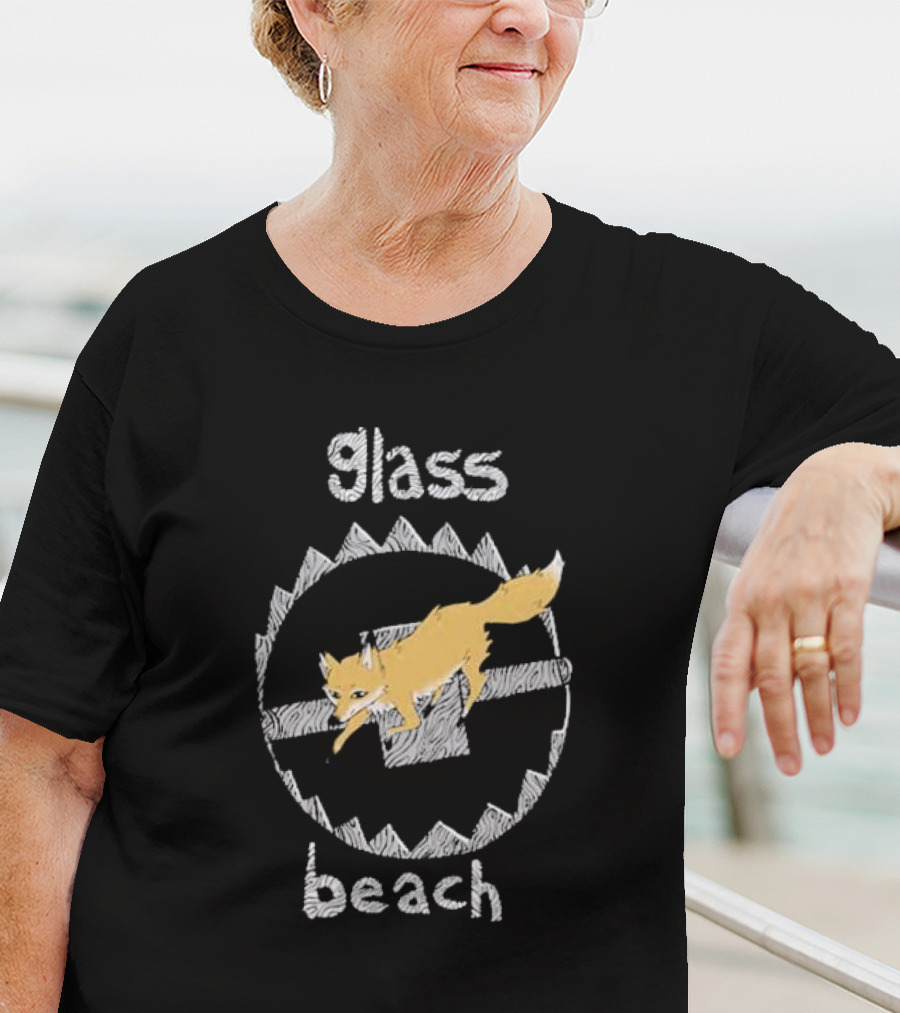 Glass Beach Fox Circular Saw Blade T-Shirt