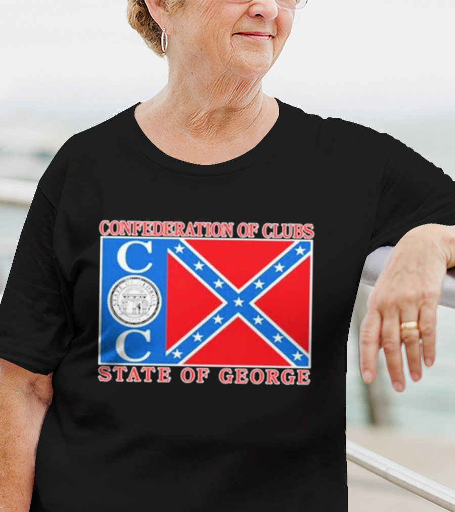 The Good Liars Confederation Of Clubs COC State Of Georgia Flag T-Shirt