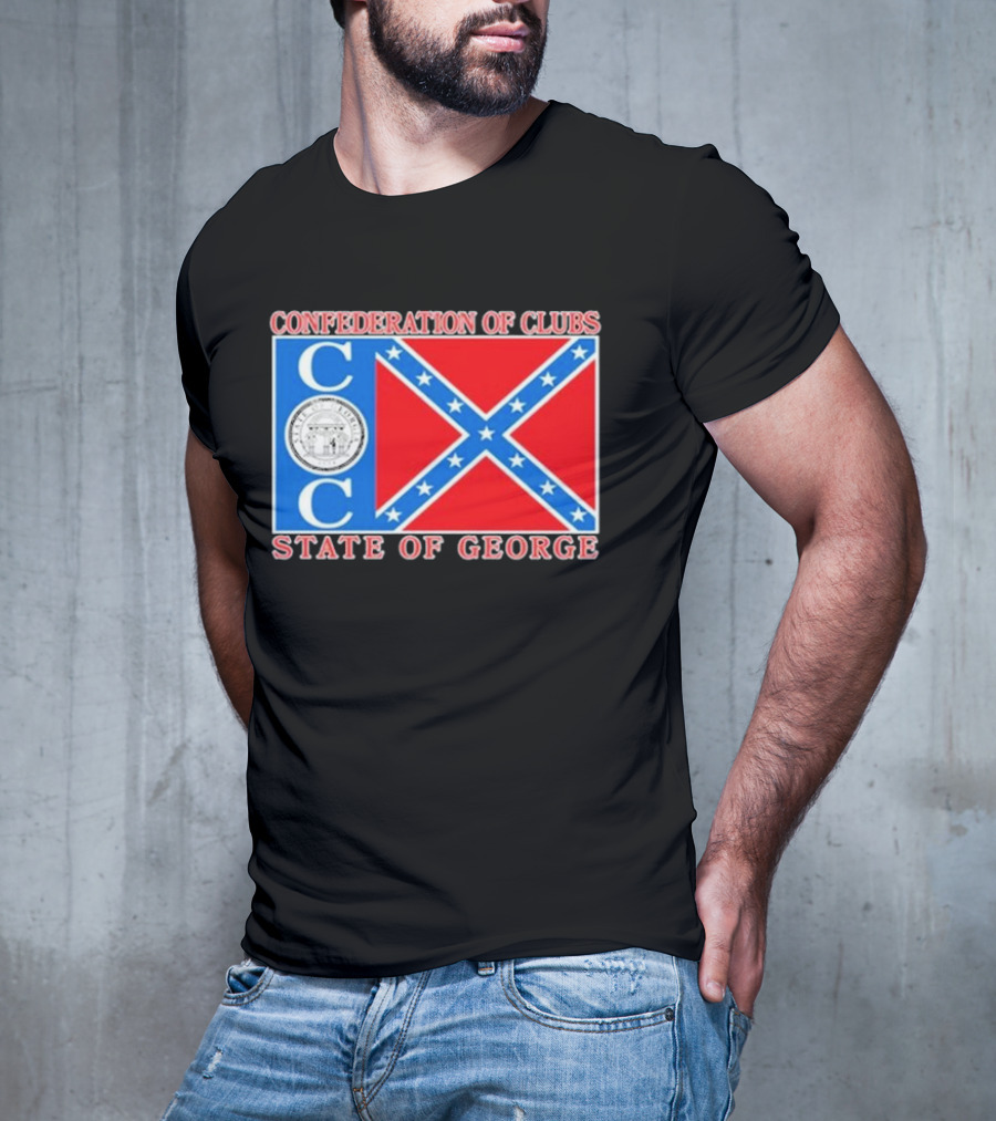 The Good Liars Confederation Of Clubs COC State Of Georgia Flag T-Shirt