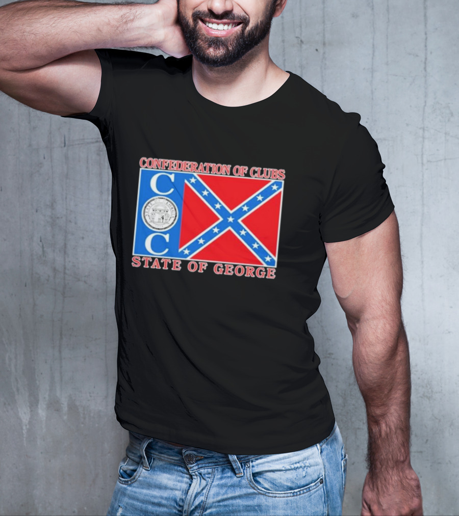The Good Liars Confederation Of Clubs COC State Of Georgia Flag T-Shirt