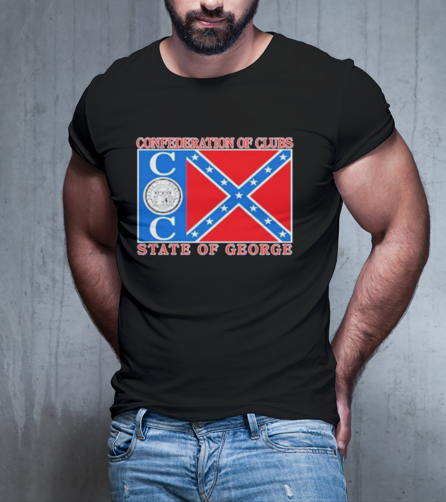The Good Liars Confederation Of Clubs COC State Of Georgia Flag T-Shirt