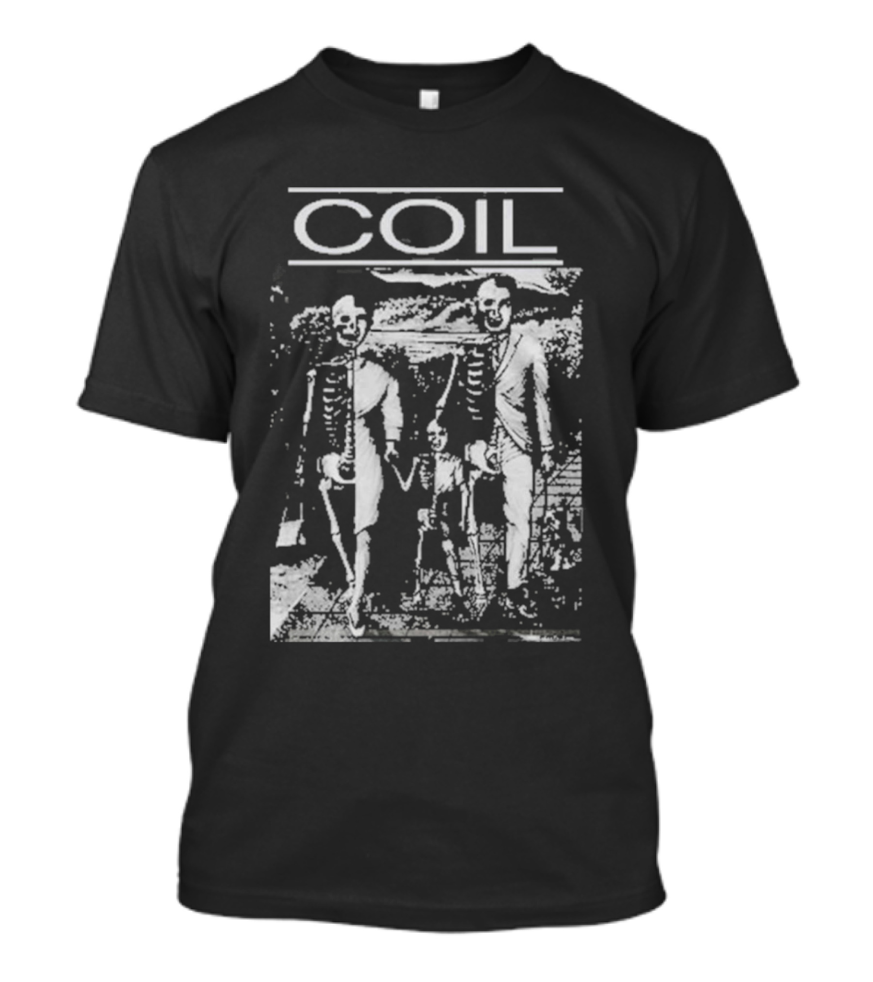 COIL Unnatural History Compilation Bela Lugosi Makes Tracks Skeleton Family T-Shirt