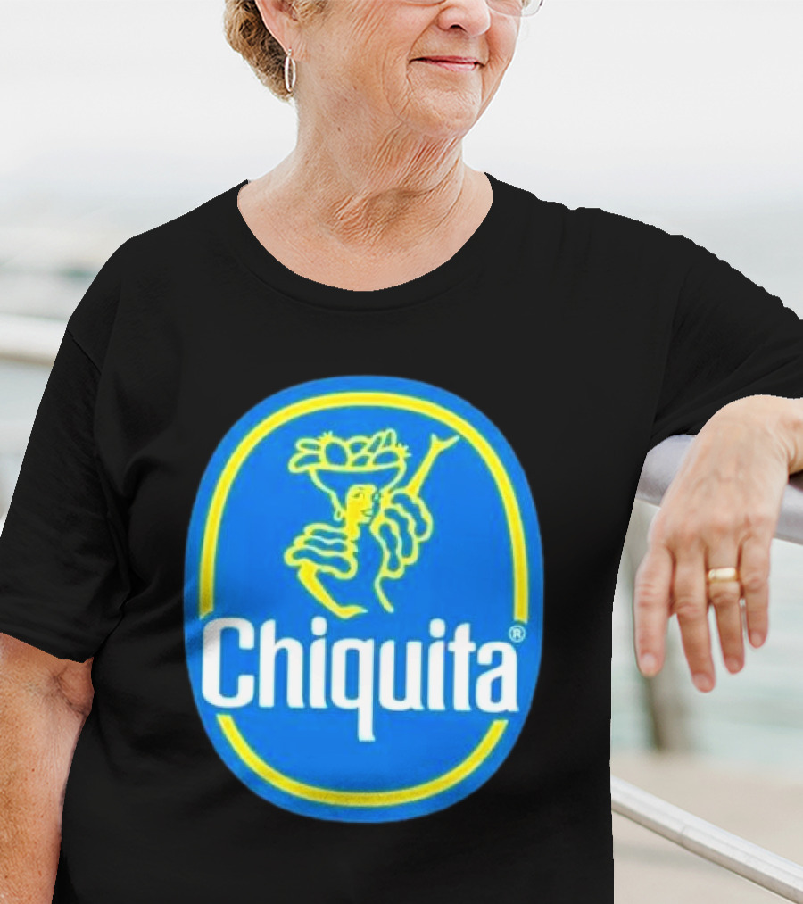 Chiquita Bananas Logo Iconic Blue And Yellow Emblem T-Shirt