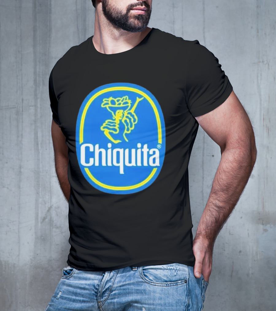 Chiquita Bananas Logo Iconic Blue And Yellow Emblem T-Shirt
