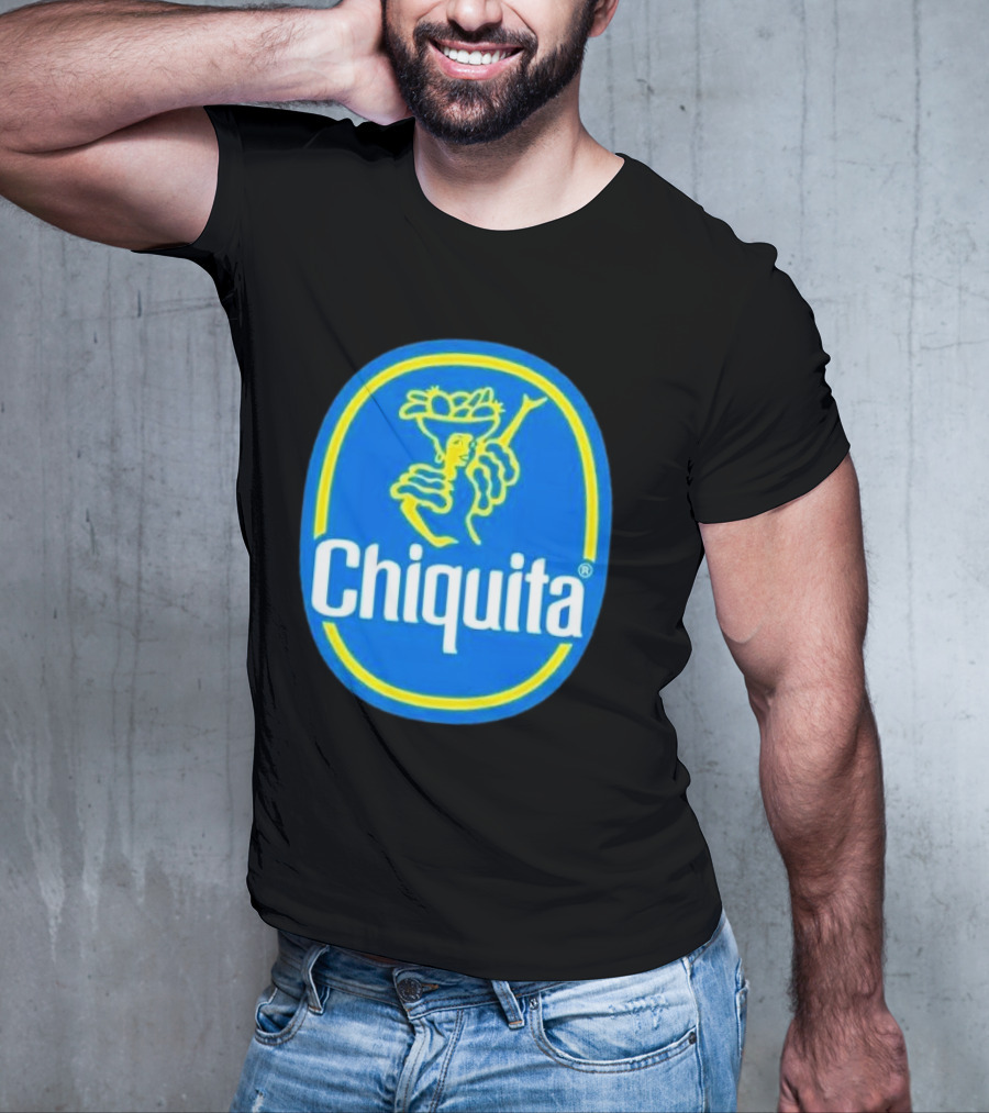 Chiquita Bananas Logo Iconic Blue And Yellow Emblem T-Shirt