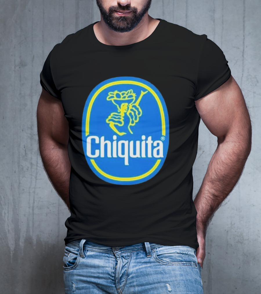 Chiquita Bananas Logo Iconic Blue And Yellow Emblem T-Shirt