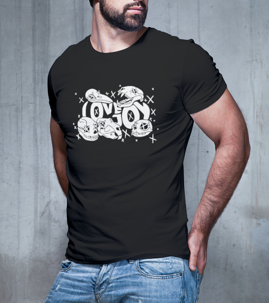 Lovejoy X X Skull Art With Crossed Out Eyes T-Shirt