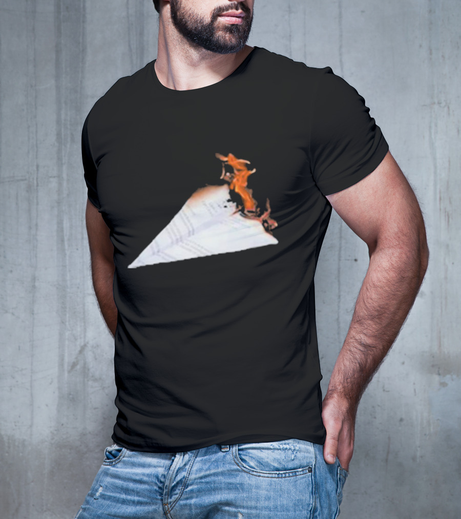 Lovejoyonline Lovejoy Nuisance Burning Paper Plane T-Shirt