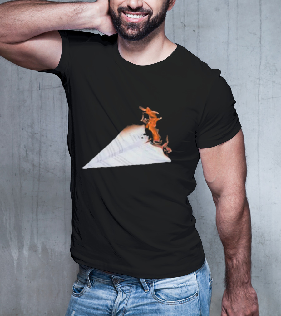 Lovejoyonline Lovejoy Nuisance Burning Paper Plane T-Shirt
