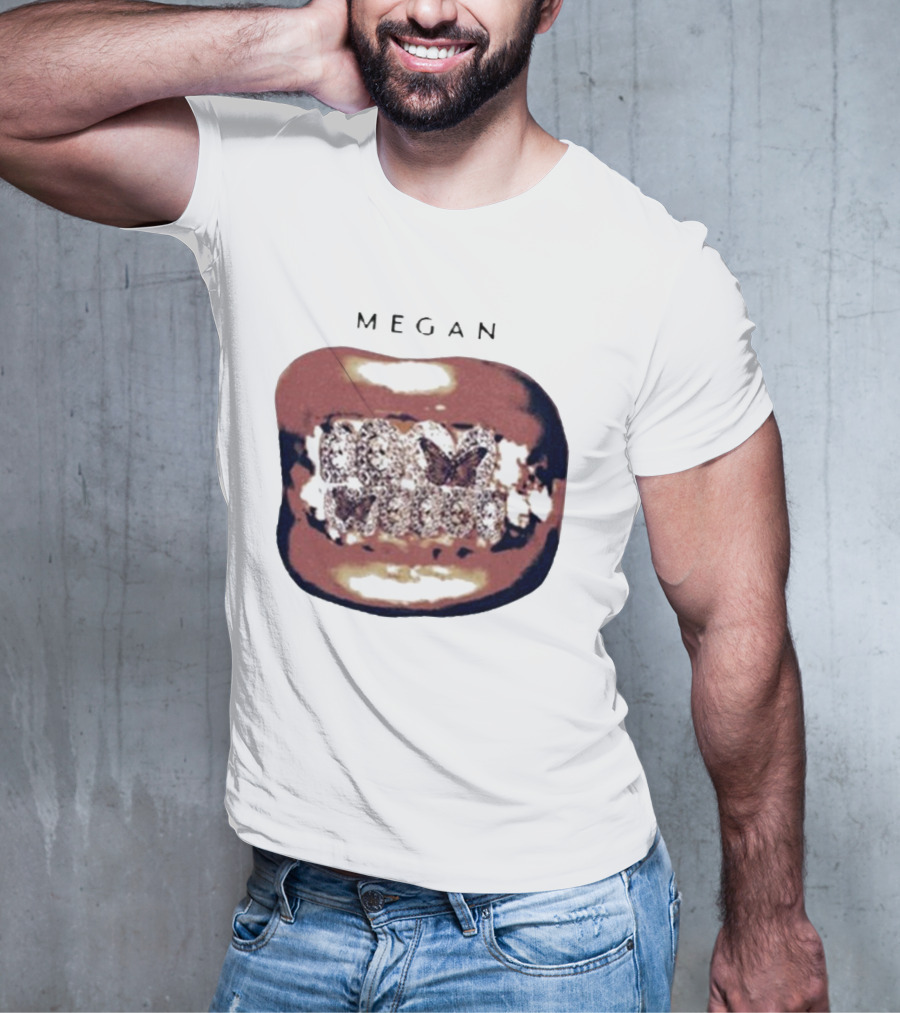 Megan Act II Grillz Diamond Bling Teeth T-Shirt