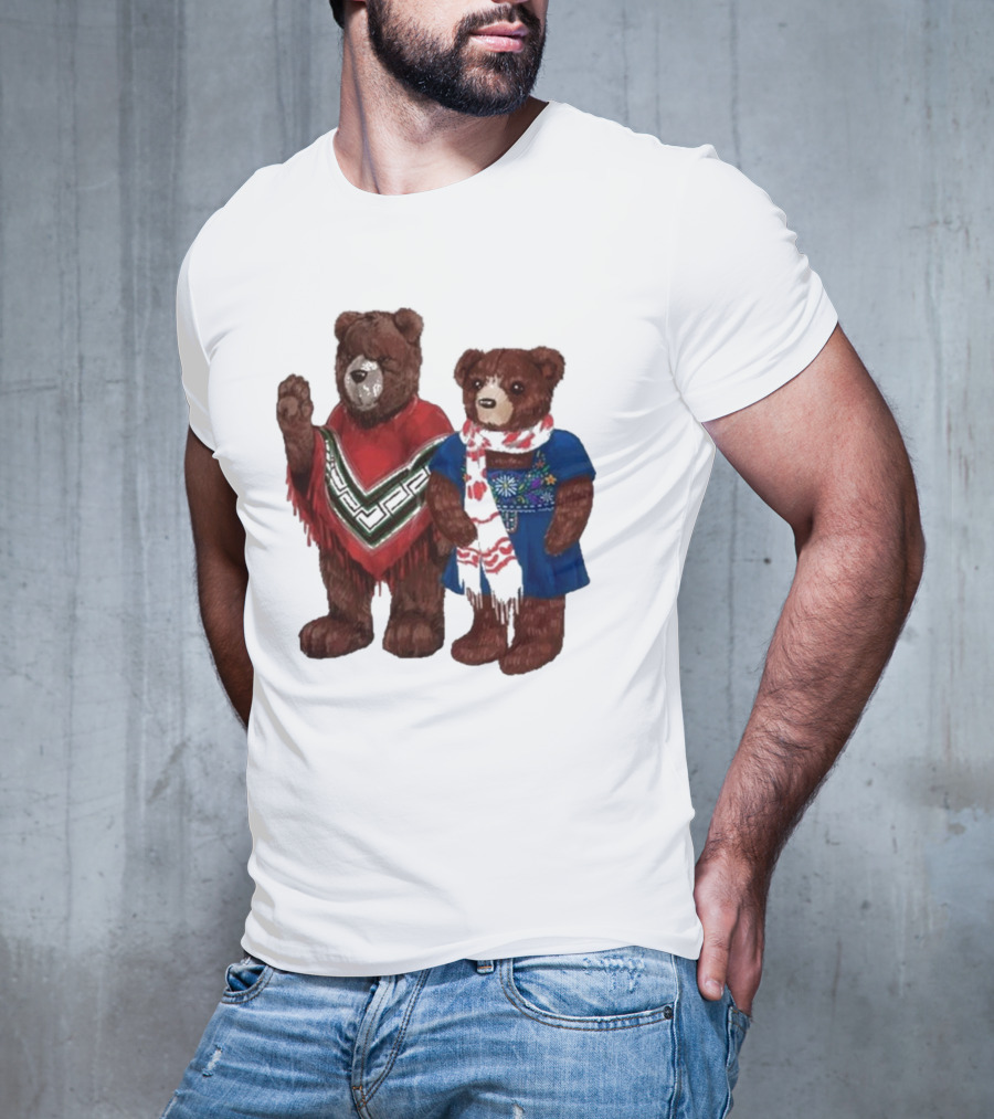 My Morning Jacket Pooch And Denise Bears Winter Poncho And Scarf T-Shirt