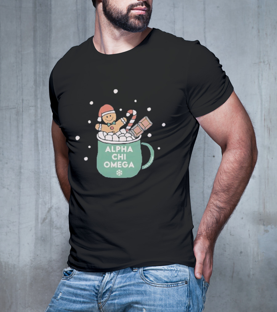 Life Is Good Alpha Chi Omega Holiday T-Shirt