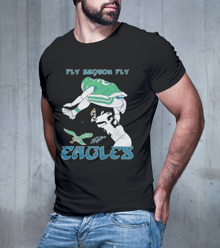 Fly Saquon Fly Eagles Philadelphia T-Shirt