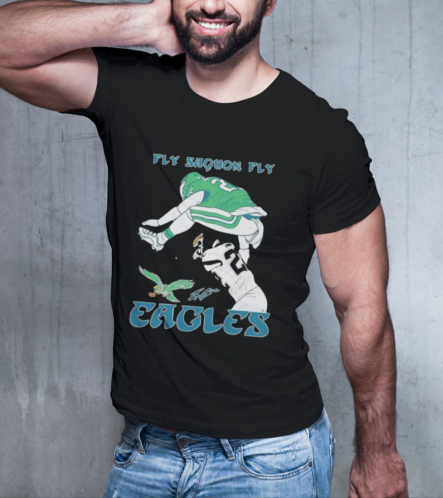 Fly Saquon Fly Eagles Philadelphia T-Shirt