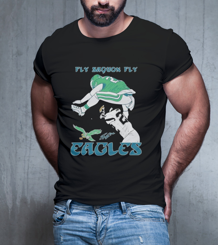 Fly Saquon Fly Eagles Philadelphia T-Shirt