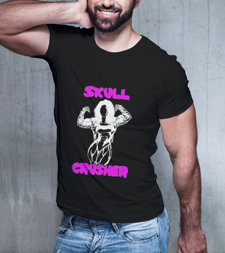Skull Crusher Bodybuilder Flexing T-Shirt