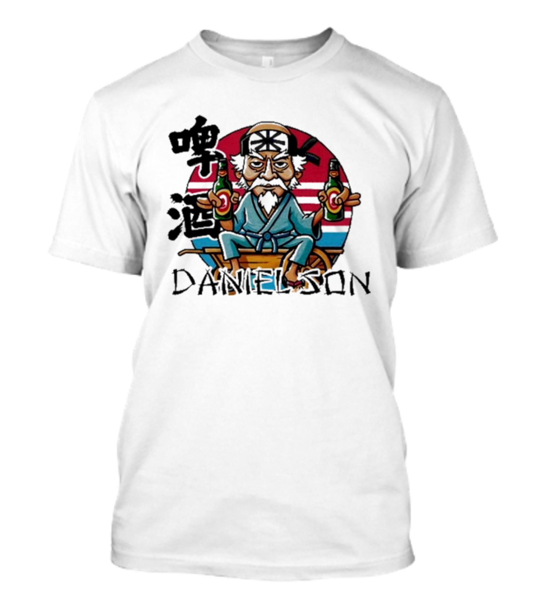 Mashtag Brady Daniel Son Parody Character Martial Arts Elder With Bottles T-Shirt