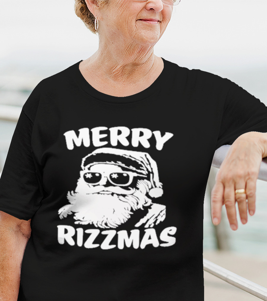 Blake Grupe Merry Rizzmas Santa With Sunglasses T-Shirt