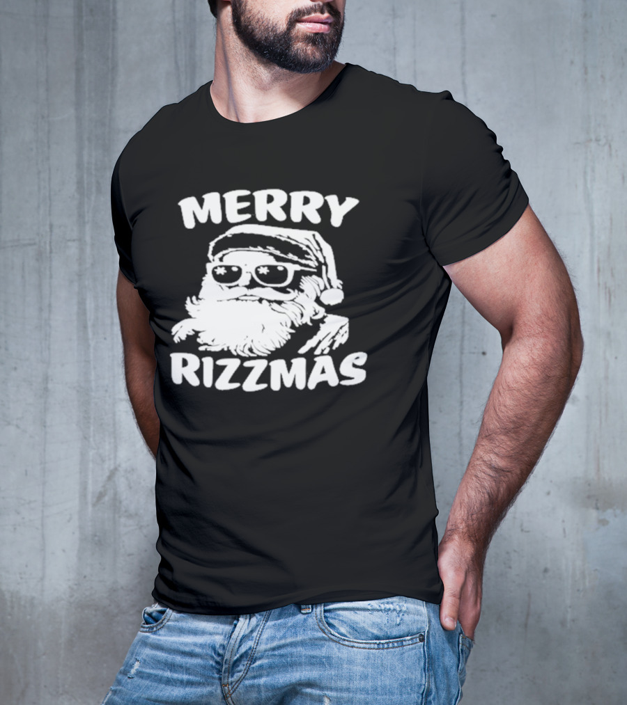Blake Grupe Merry Rizzmas Santa With Sunglasses T-Shirt