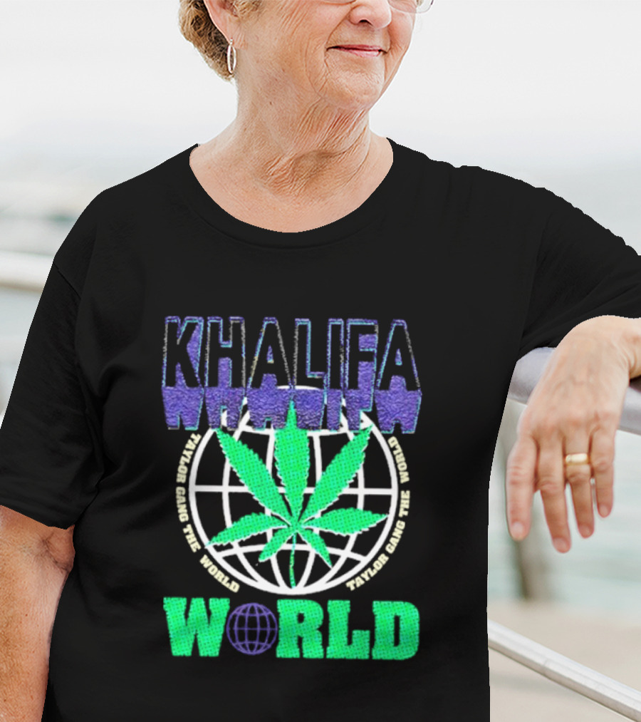 Khalifa Weed Taylor Gang The World T-Shirt