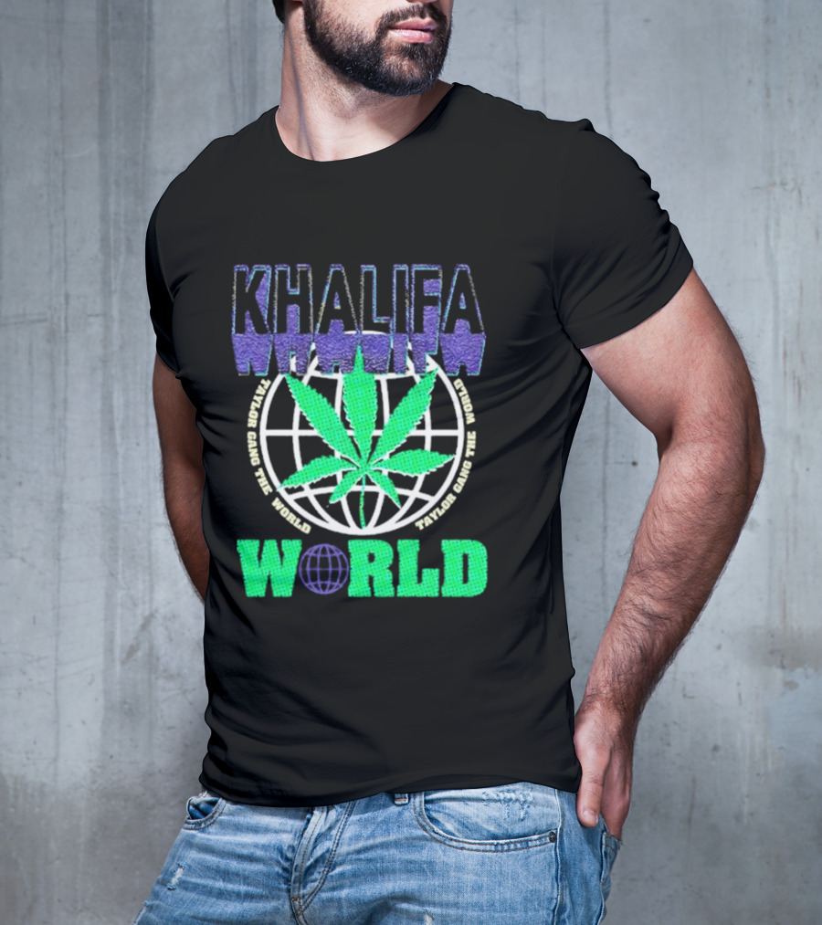 Khalifa Weed Taylor Gang The World T-Shirt