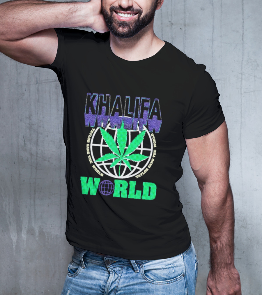 Khalifa Weed Taylor Gang The World T-Shirt