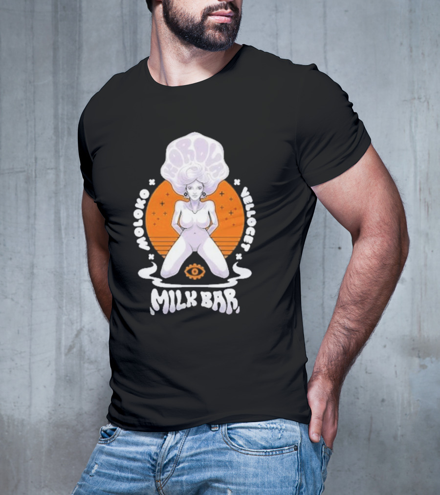Korova Milk Bar Moloko Vellocet A Clockwork Orange Alex Malcolm McDowell T-Shirt