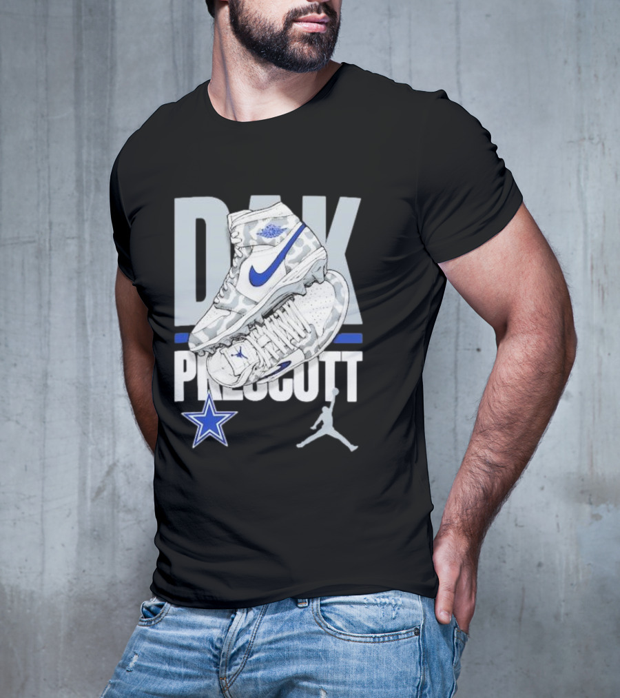 Dak Prescott Dallas Cowboys Jordan Brand Kicks Player Youth T-Shirt