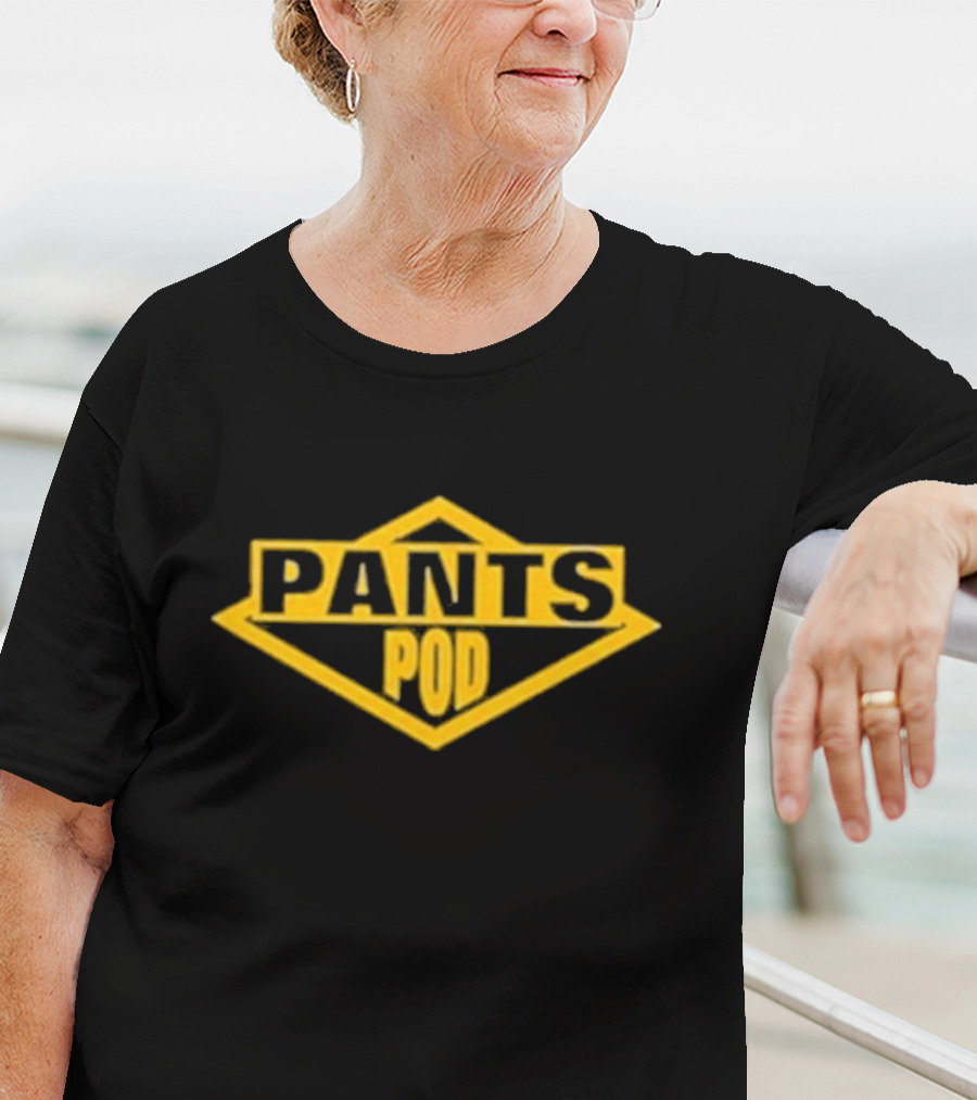 Pants Pod Construction Style Playful Twist On Industrial T-Shirt