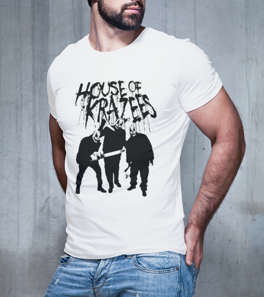 House Of Krazees MNE Stare Horror Mask Trio T-Shirt