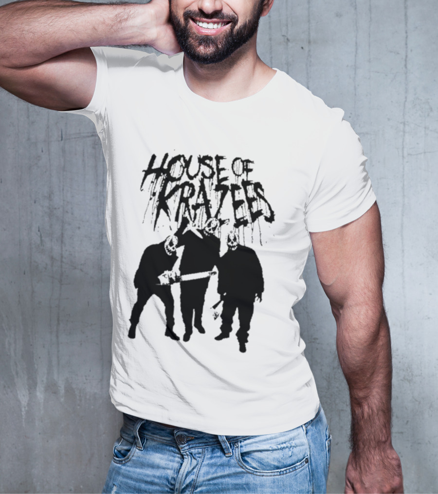 House Of Krazees MNE Stare Horror Mask Trio T-Shirt