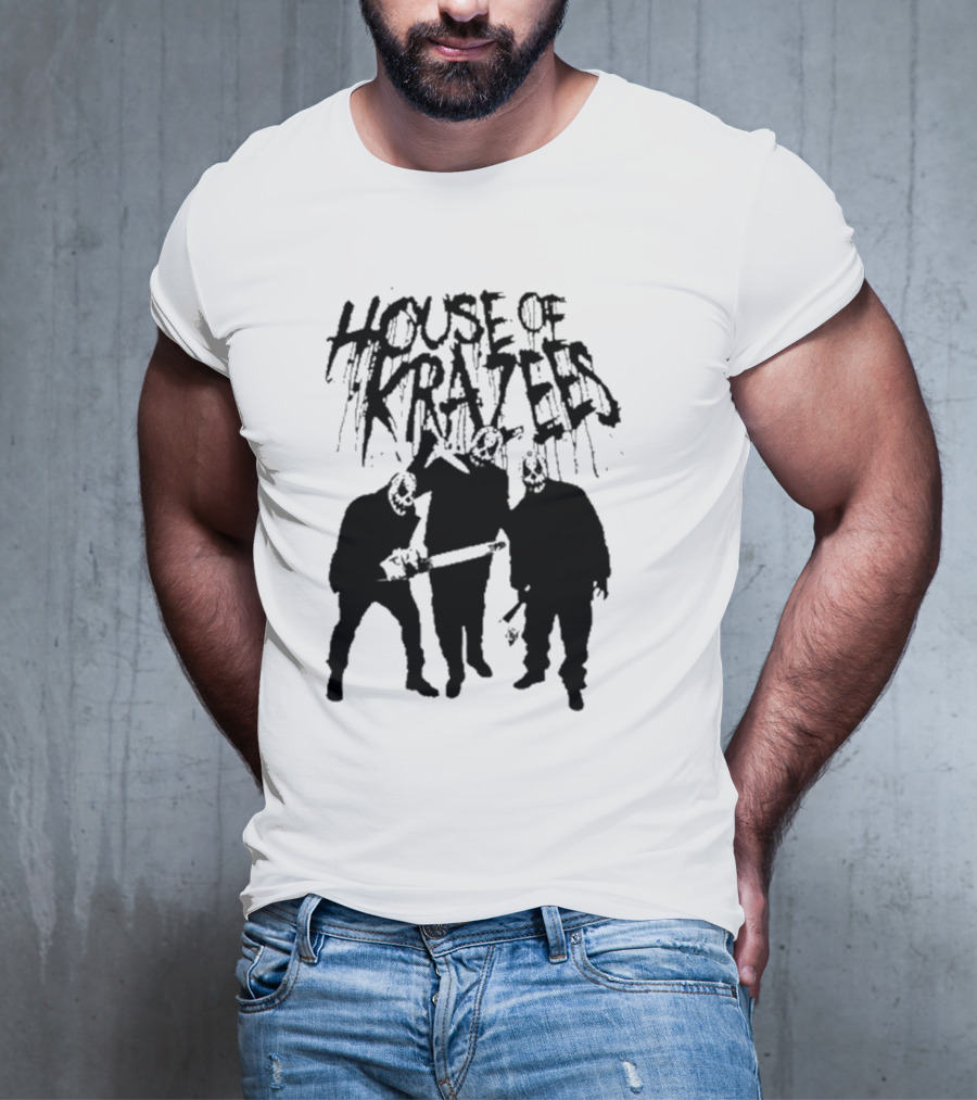 House Of Krazees MNE Stare Horror Mask Trio T-Shirt