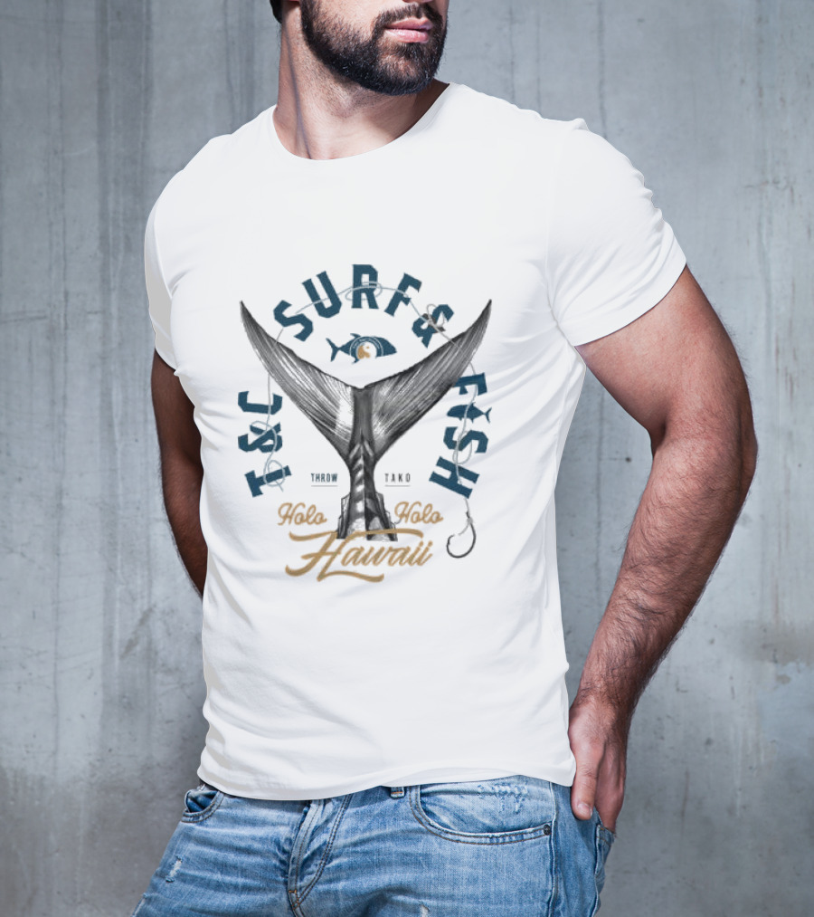 T&C Surf Fish Throw Tako Holo Holo Hawaii T-Shirt