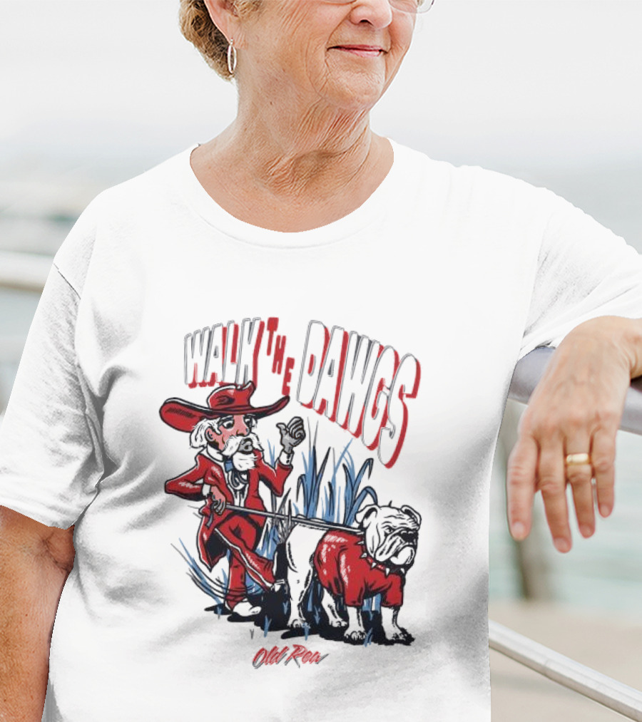 Walk The Dawgs Old Row Bulldog Cowboy T-Shirt