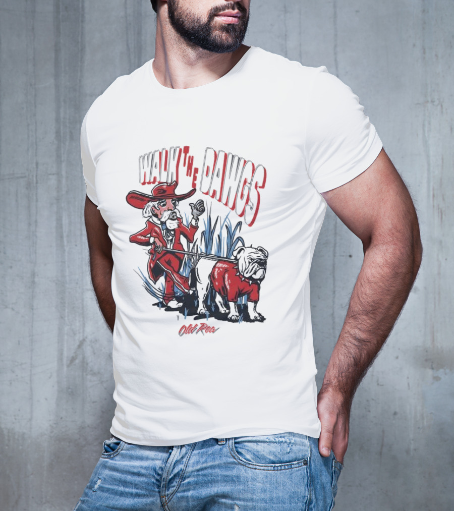 Walk The Dawgs Old Row Bulldog Cowboy T-Shirt