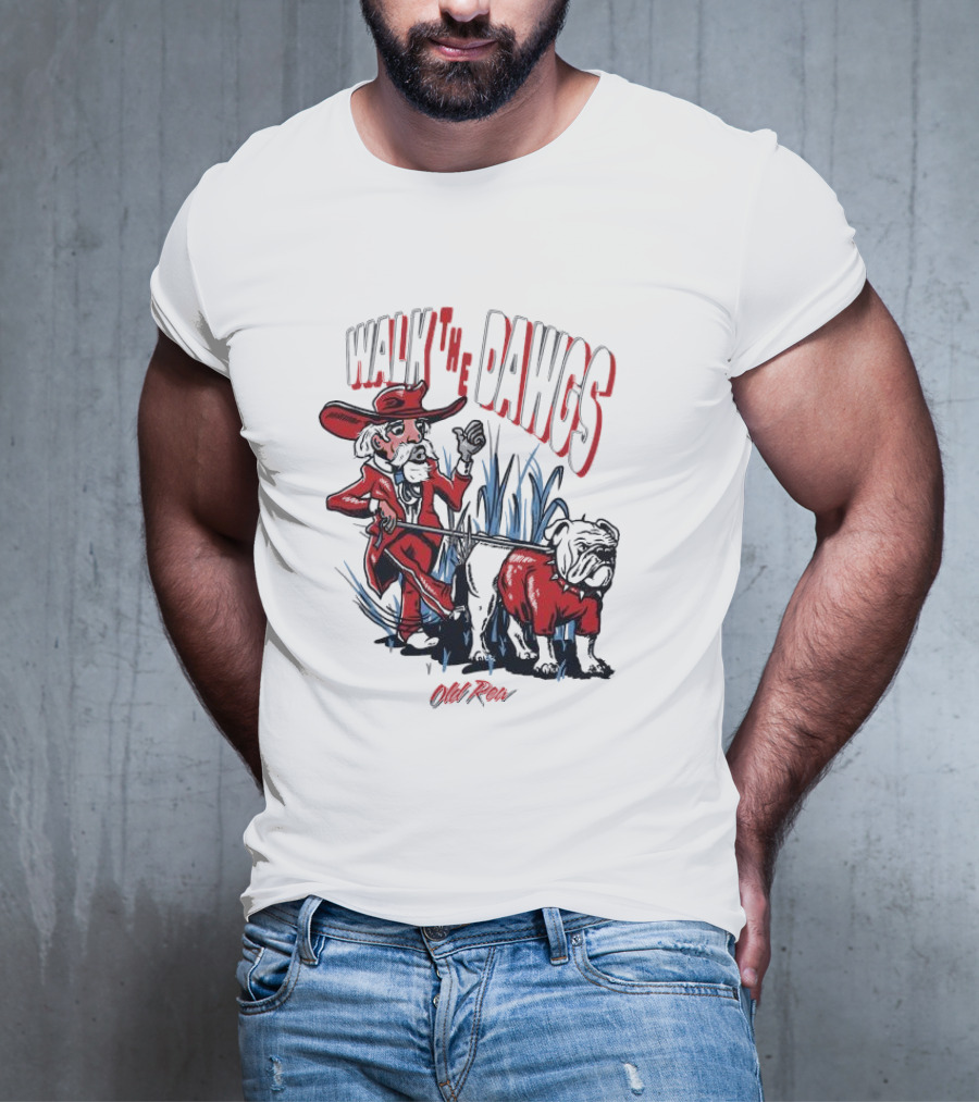 Walk The Dawgs Old Row Bulldog Cowboy T-Shirt