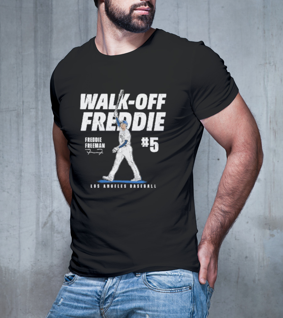Walk-Off Freddie Freeman #5 Los Angeles Baseball T-Shirt