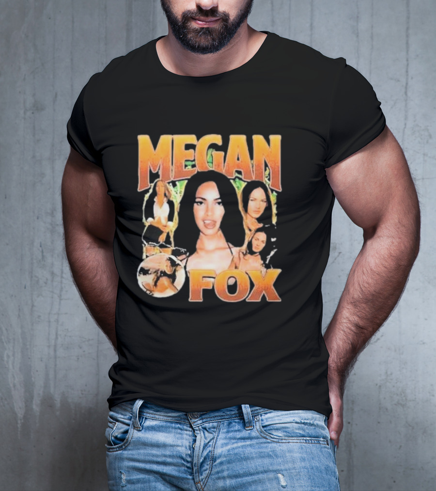 Megan Fox 90s Retro Collage T-Shirt