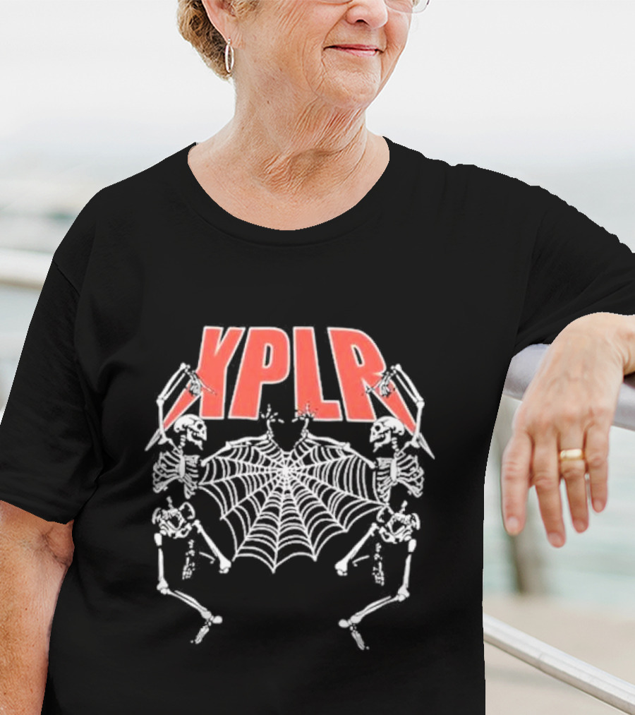 XPLR Dancing Skeletons By Sam And Colby With Spider Web T-Shirt