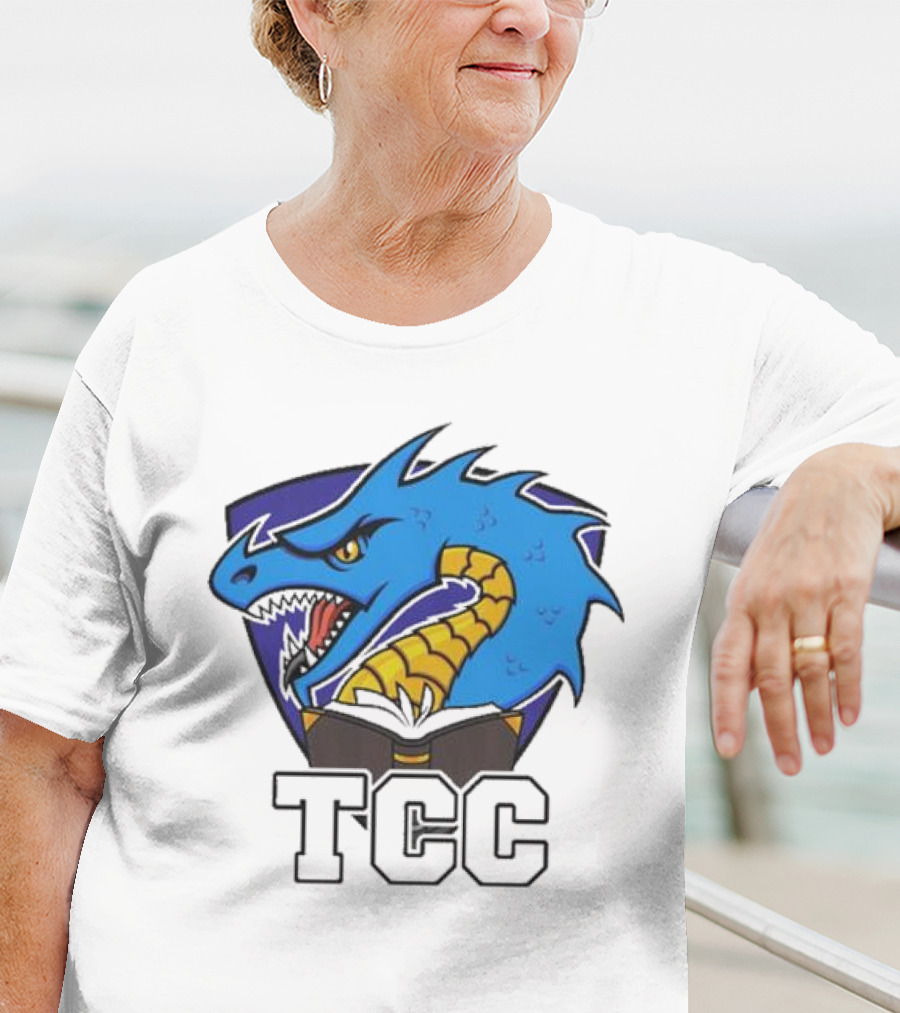 Tolarian Community College Sportsball Dragon Emblem TCC T-Shirt