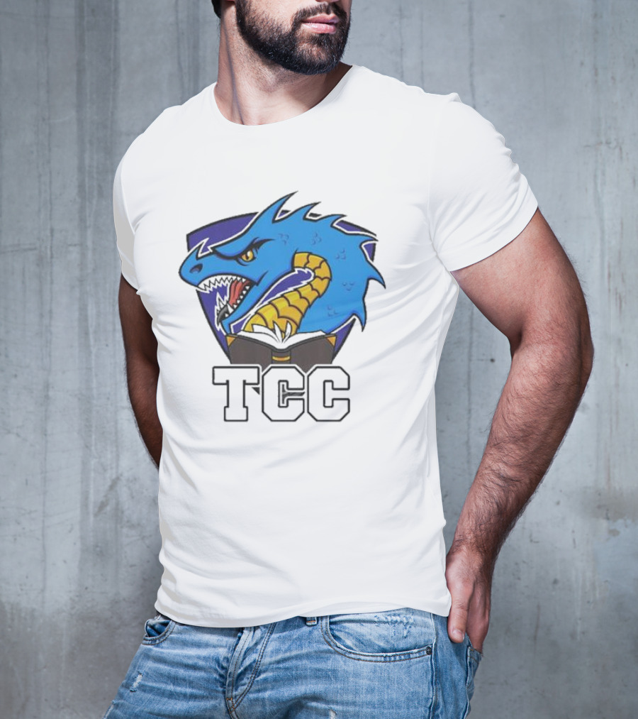 Tolarian Community College Sportsball Dragon Emblem TCC T-Shirt