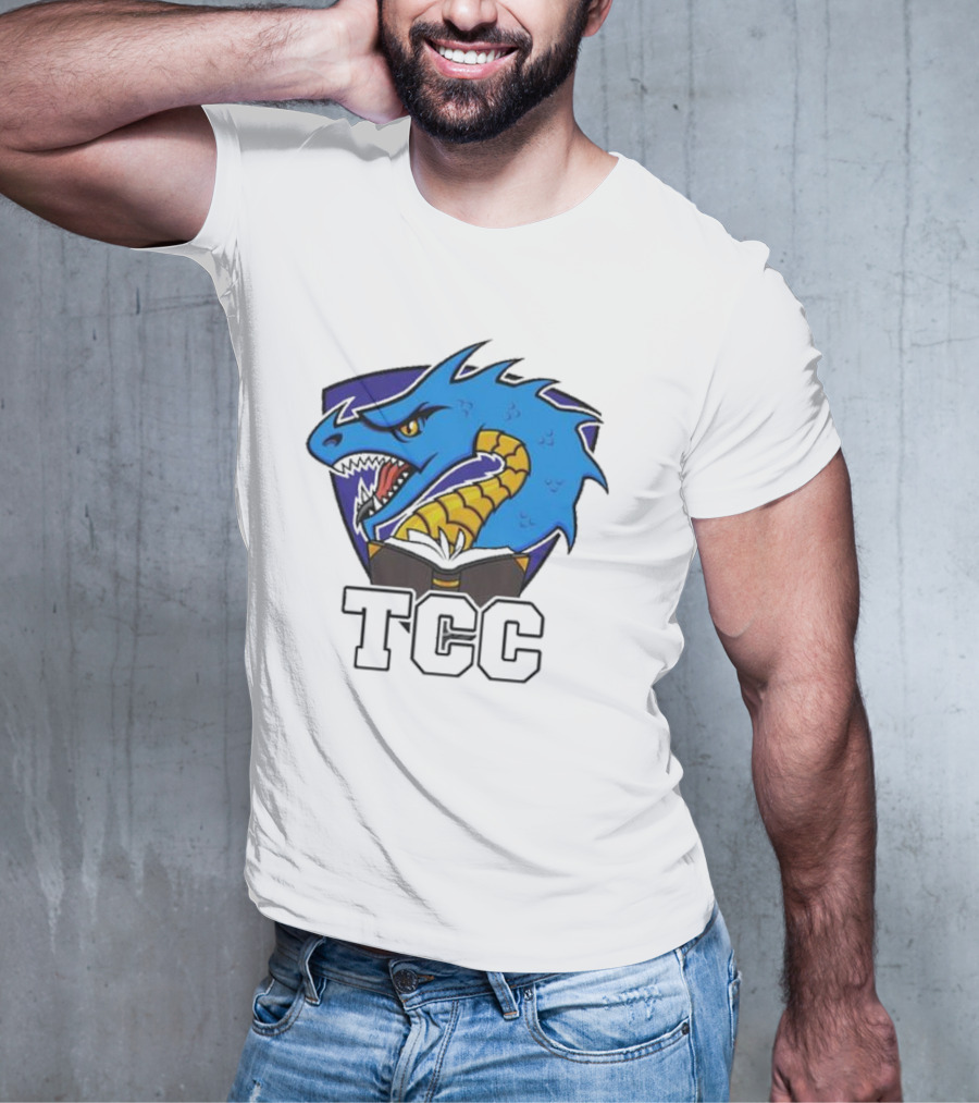 Tolarian Community College Sportsball Dragon Emblem TCC T-Shirt