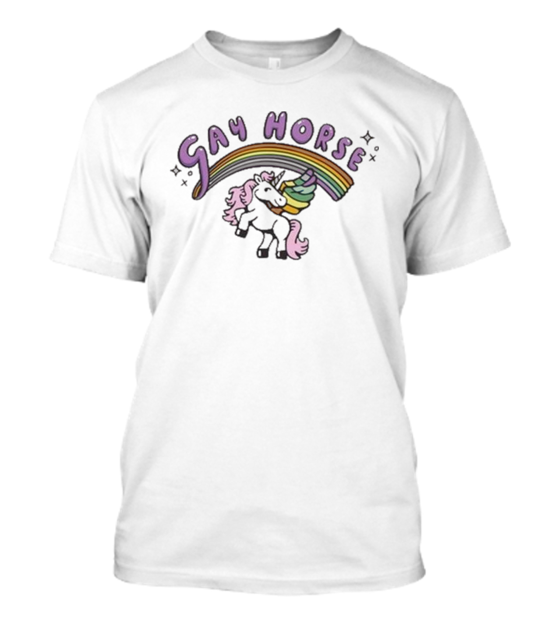 Gay Horse Unicorn Rainbow T-Shirt