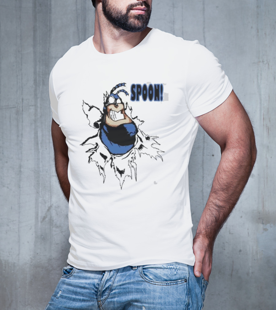 The Tick Cartoon Hero SPOON T-Shirt
